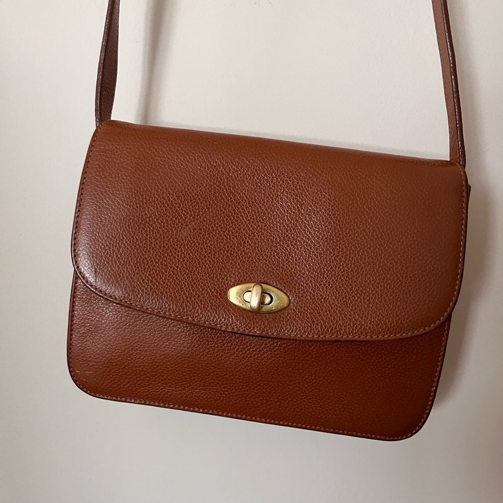 Vintage Coach Spence Italy Tan Maple Leather Crossbody Bag 4400